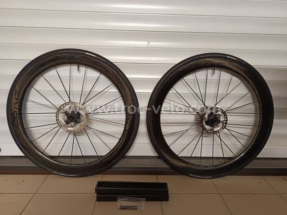 Roues carbone route ELITE WHEELS DRIVE 50D à pneus & freins à disques - 1