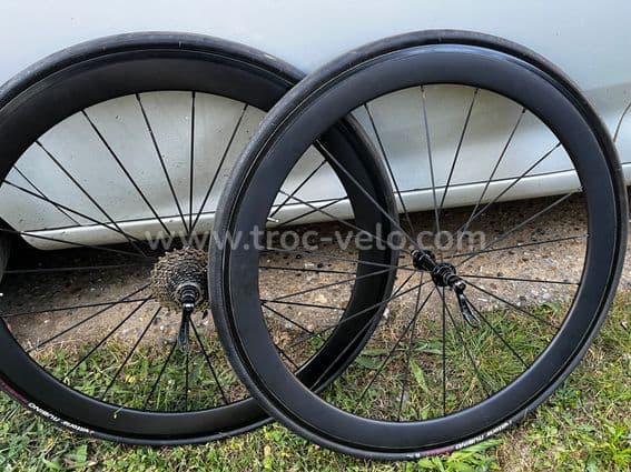 Paire de roues carbone patin CSC - 1