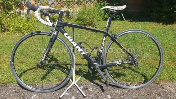 Vends vélo de route (2010) cadre GIANT TCR ADV SL SP (49 cm) et groupe SHIMANO dura ace compact - 2