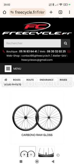 Roues carbone Oquo - 1