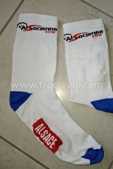 2 paires de chaussettes cyclosportives Alsave / Vosges taille unique neuves - 2