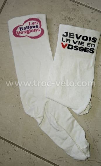 2 paires de chaussettes cyclosportives Alsave / Vosges taille unique neuves - 3