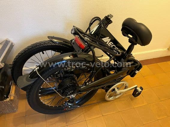 VELO ELECTRIQUE PLIABLE MECER NEUF SERVI 2 FOIS - 2