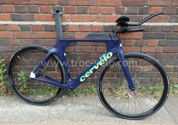 Cadre et barres de vélo Cervelo série P triathlon route TT 2025 dahlia profond taille 54 - 1