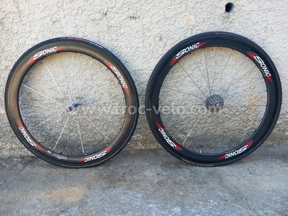 Roues carbone Sonic à boyaux - 1