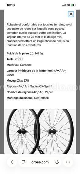 Roues OQUO RC30 team neuves - 4