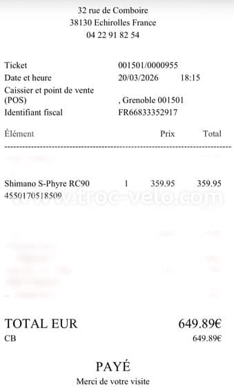 Chaussures vélo route haut de gamme Shimano S-PHYRE SH-RC903 – Blanc – Taille 39 – Très bon état - 7