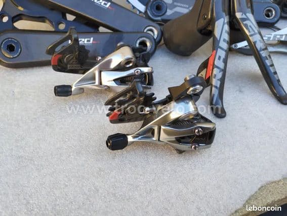 Groupe SRAM red 11 vitesses, manettes, dérailleurs..., vélo route course carbone - 4