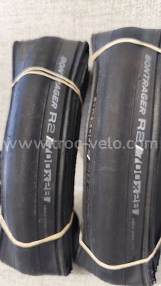 Pneu vélo route course bontrager R2 700x28 + chambre - 2