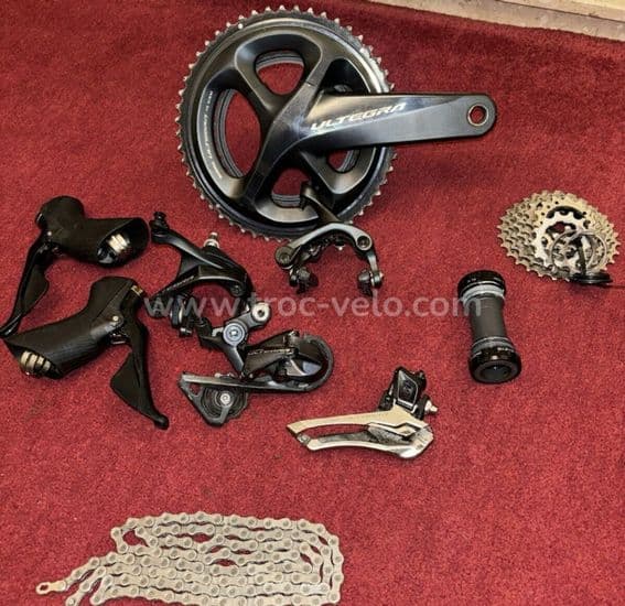 Ensemble Shimano Ultegra 2x11 vitesses R8000 freinage sur jantes - 1
