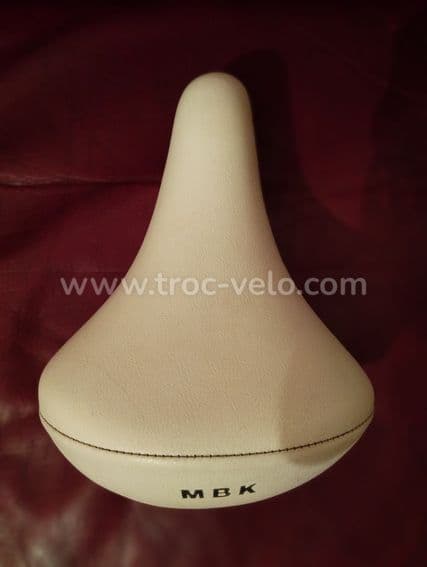 Selle Mbk blanche confort vintage a ressort en Bé - 1