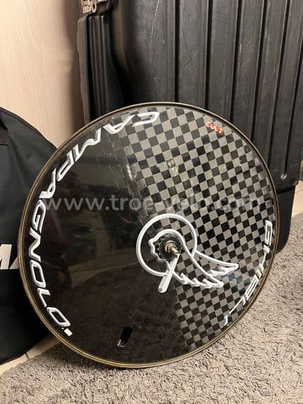 Roue arrière pleine piste Campagnolo Ghibli à réparer - 1