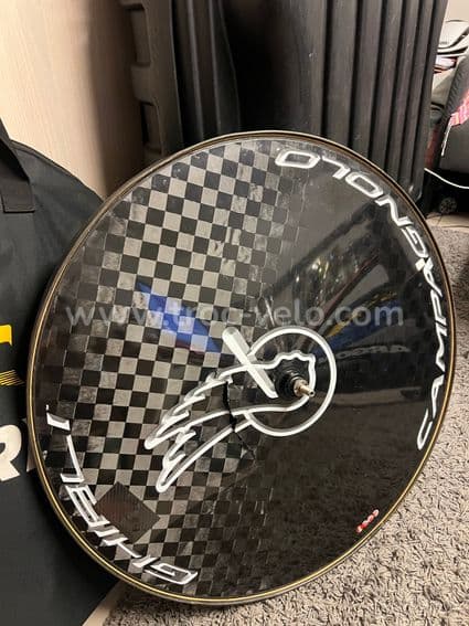 Roue arrière pleine piste Campagnolo Ghibli à réparer - 2