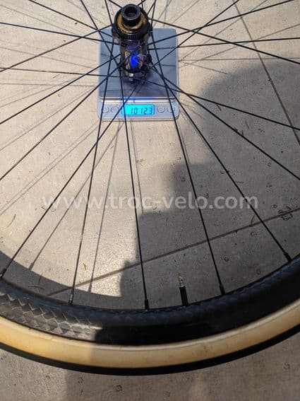 Roue avant carbone avec boyau - 1