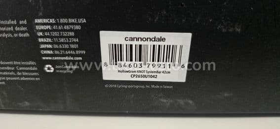 Cintre Carbone Cannondale HollowGram KNOT SystemBar 42cm + Support Compteur - 7