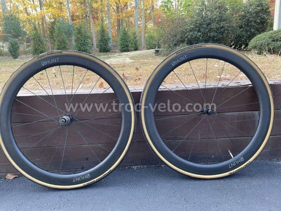 Paire de roues hunt 50 mm carbone wide aero - 1