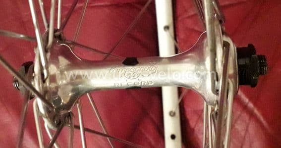 Roue Wolber super champion gentleman 81 Campagnolo Record aluminium rayon inox en Tbé - 1