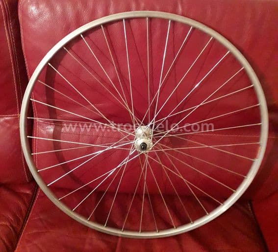 Roue Wolber super champion gentleman 81 Campagnolo Record aluminium rayon inox en Tbé - 3
