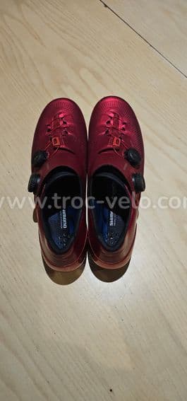 Shimano Chaussures Vélo Route Homme - S-Phyre SH-RC903 - Large - Rouge Taille EU: 43 - wide - 3
