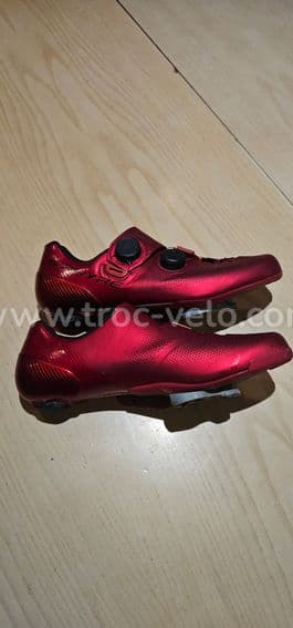 Shimano Chaussures Vélo Route Homme - S-Phyre SH-RC903 - Large - Rouge Taille EU: 43 - wide - 4
