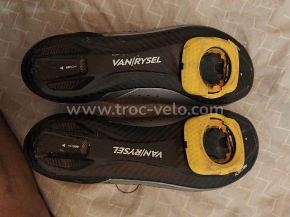 Chaussures vélo route Van Rysel RoadR900 gris iridescent T44 + cales Speedplay - comme neuves - 3