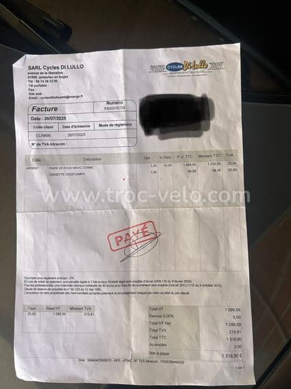 Paire de roues MAVIC SL40 /patins/ neuves - 13