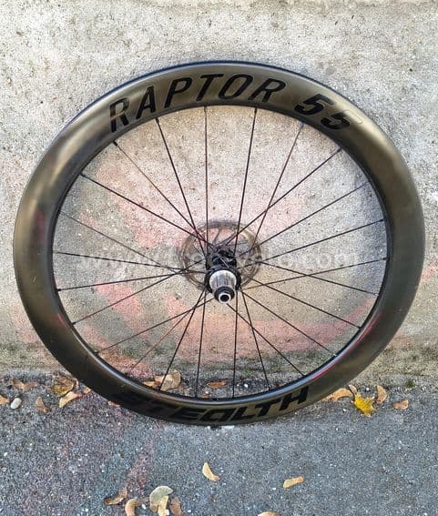 Paire de roues Stealth Raptor 55 carbone disc Shimano HG - 3