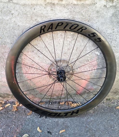 Paire de roues Stealth Raptor 55 carbone disc Shimano HG - 5