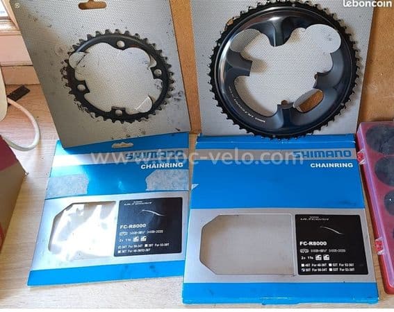 Plateaux Shimano Ultegra FC-R8000 52/36 – Très bon état - 1