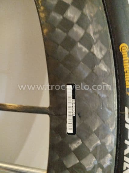 Paire Roues Mavic Ultimate Carbone Patins + Boyaux Conti + Cassette 11v + Housses - 4