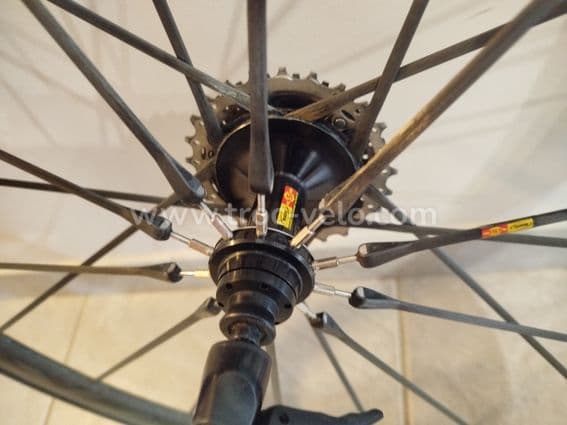 Paire Roues Mavic Ultimate Carbone Patins + Boyaux Conti + Cassette 11v + Housses - 6