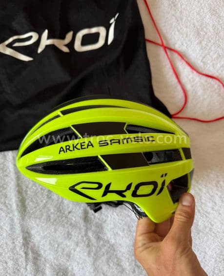 Casque de cyclisme haute visibilité team arkea samsic jaune - 5