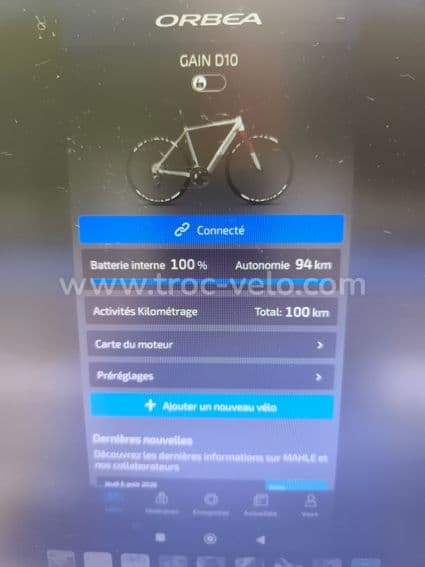 Vélo de course électrique Orbea Gain D10 année 2018 - 4