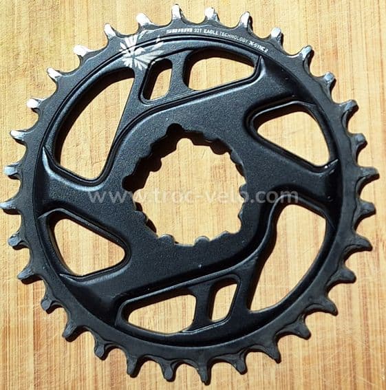Plateau VTT rond SRAM Eagle X-SYNC2 BOOST 3mm 32 dents Direct Mount 3 vis - 1