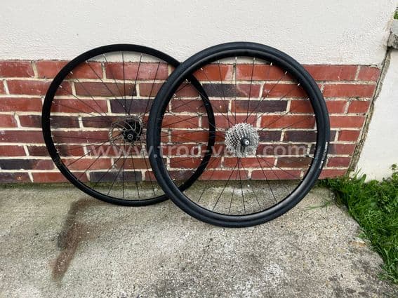 Paire de roues Triban route disques - 1