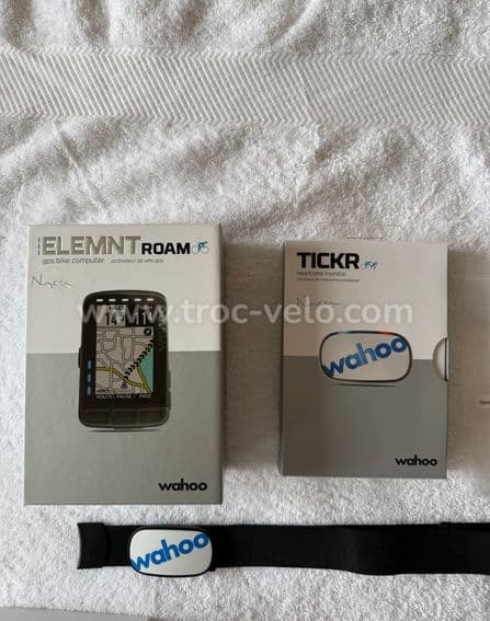 Compteur vélo gps haute gamme Wahoo élément roam avec ceinture cardio - 2