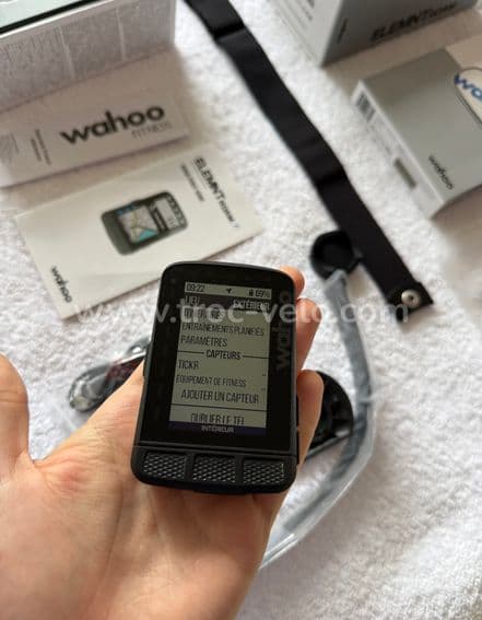 Compteur vélo gps haute gamme Wahoo élément roam avec ceinture cardio - 10