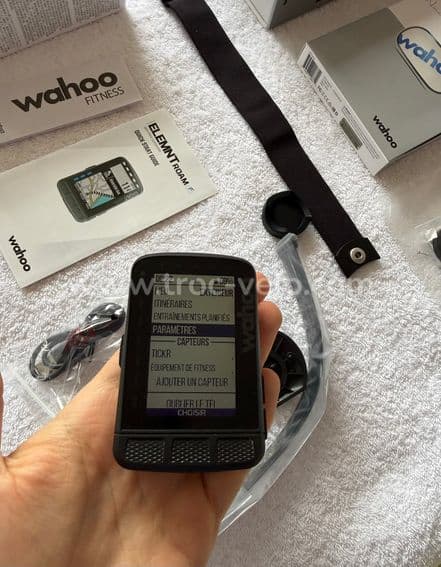 Compteur vélo gps haute gamme Wahoo élément roam avec ceinture cardio - 11