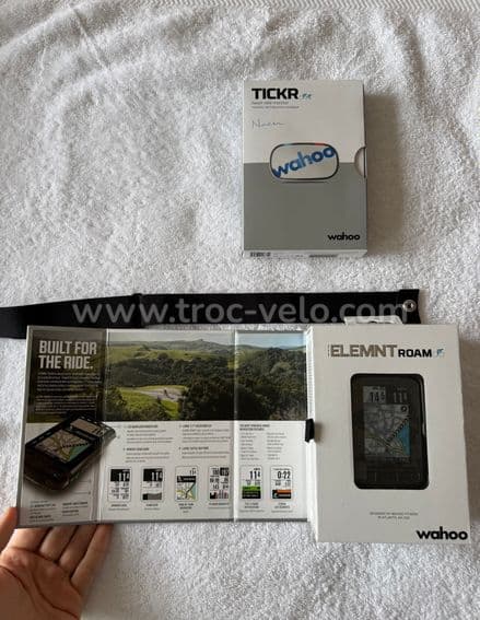 Compteur vélo gps haute gamme Wahoo élément roam avec ceinture cardio - 15