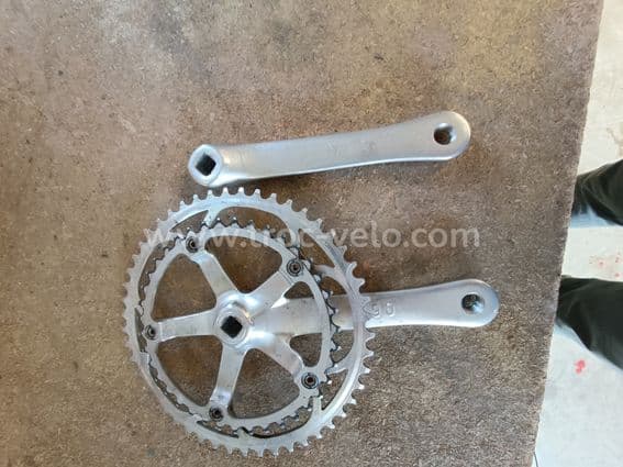 Pédalier Campagnolo Mirage Double Plateau Manivelles 170 - 2