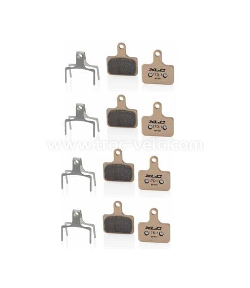 4 paires Plaquettes de frein XLC BP-S41 Métal fritté Shimano Ultegra 105 - 1