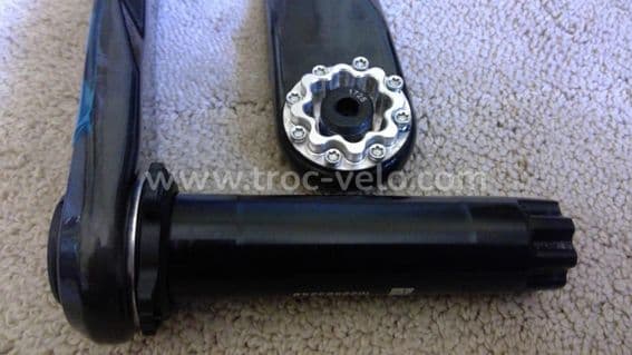 SRAM Force AXS E1 XPLR DUB Wide 172,5 mm, capteur de puissance Quarq, 1x carbone 8 boulons - 7