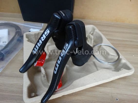 PAIRE DE MANETTES SRAM RIVAL CARBONE 10 x 2 vitesses - 2
