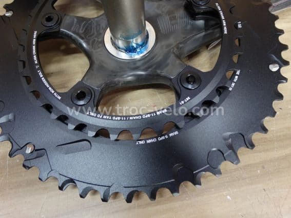 Neuf + Chaîne double 52 x 36 SRAM RED CARBON GXP 170mm 11 vitesses + NEUF - 5