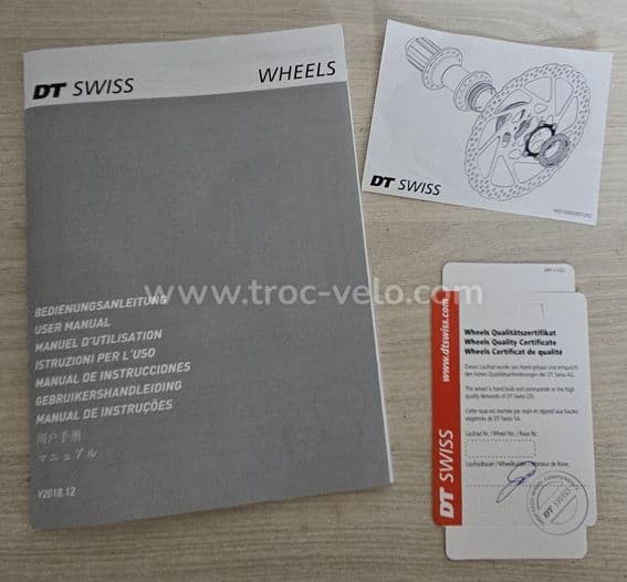 Paire de roue VTT : DT SWISS M1900 – 27,5’’ – Disc – Center Lock - 12