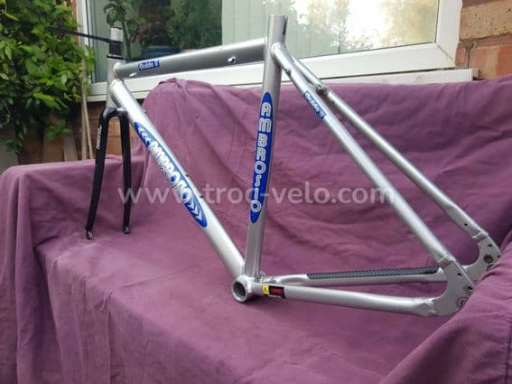 Cadre vélo de route Ambrosio Guido 7005 avec fourche carbone. Taille 50/52 cm. - 8