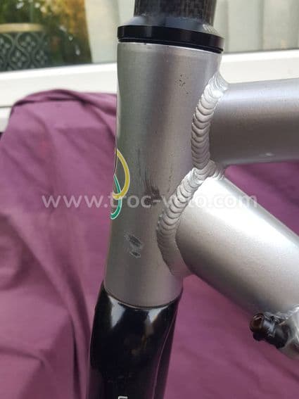 Cadre vélo de route Ambrosio Guido 7005 avec fourche carbone. Taille 50/52 cm. - 13