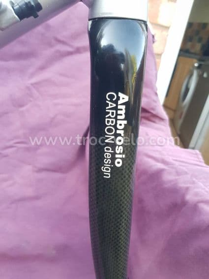 Cadre vélo de route Ambrosio Guido 7005 avec fourche carbone. Taille 50/52 cm. - 14