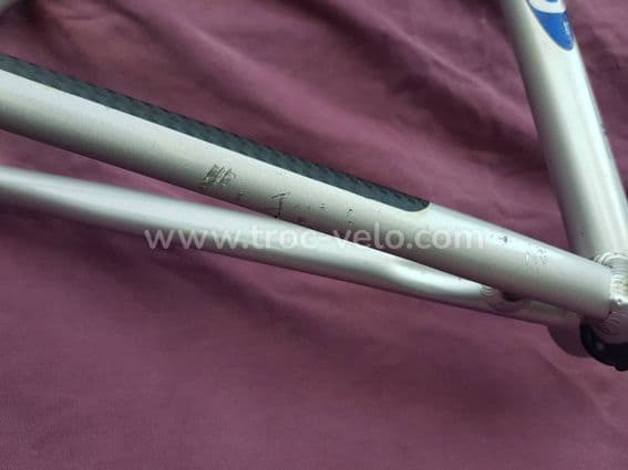 Cadre vélo de route Ambrosio Guido 7005 avec fourche carbone. Taille 50/52 cm. - 15