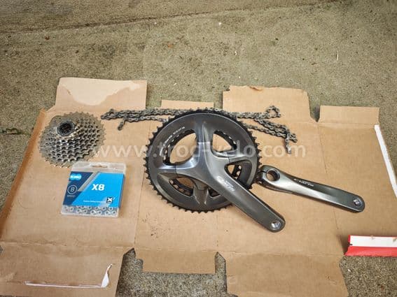 Groupe complet Shimano Claris R2000 2x8v + Freins Tektro (Neuf / Quasi-neuf) - 7